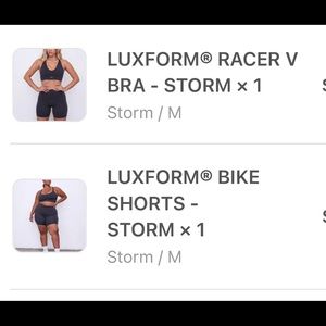SetActive Luxform Bra and Biker Shorts